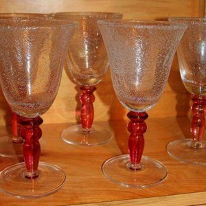 Pottery Barn Bubble glasses - set of 4